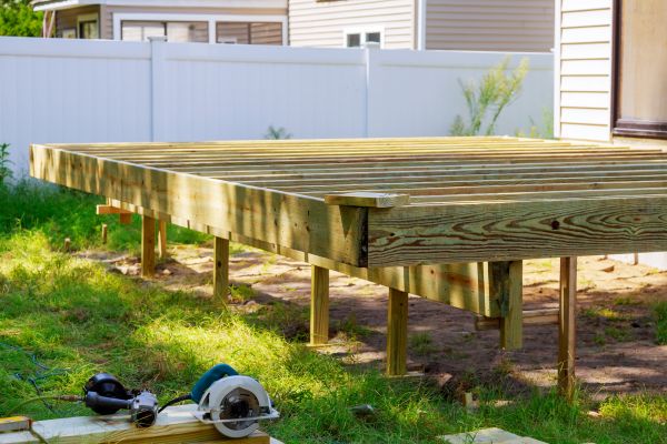 Elevated Deck Installation in Bainbridge Island
