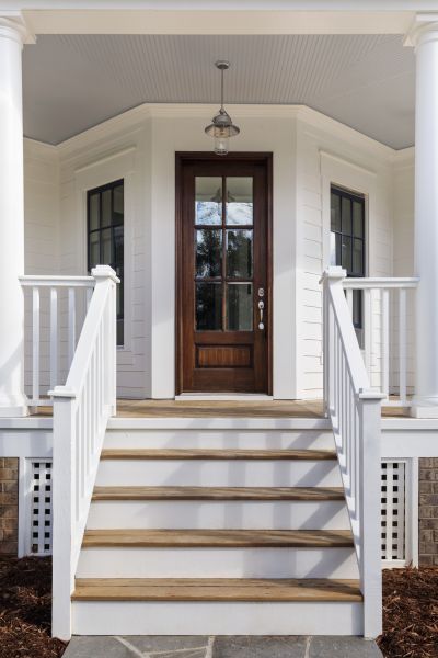 Stoop Railing Installation in Bainbridge Island