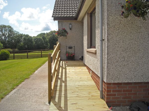 Hardwood Ramp Installation in Bainbridge Island