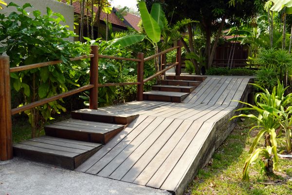 Wood Ramp Installation in Bainbridge Island