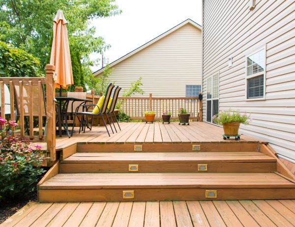 Wooden Patio Installation in Bainbridge Island