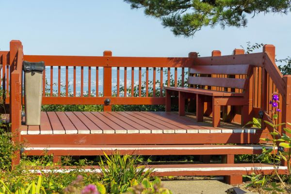 Redwood Deck Construction in Bainbridge Island